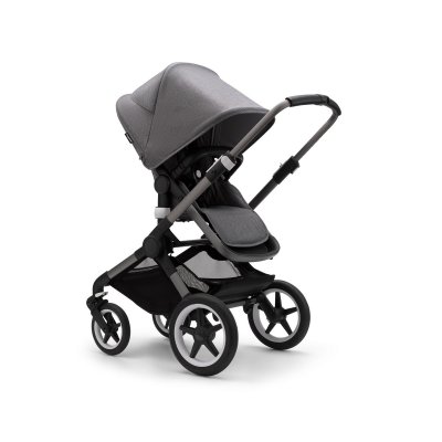 Bugaboo Fox3 Kompletní kočárek - Graphite/Grey Melange/Grey Melange - obrázek