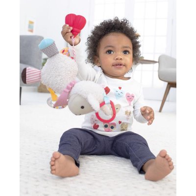 Skip Hop Hračka na C kroužku aktivní Bandana Buddies - Lama 0m+ - obrázek