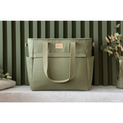 Nobodinoz Baby on the go Přebalovací taška - Olive Green - obrázek