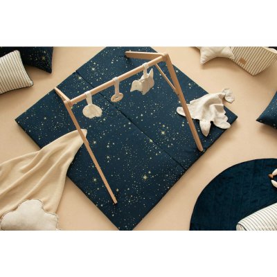 Nobodinoz Bebop Skládací matrace - Gold Stella/Night Blue - obrázek