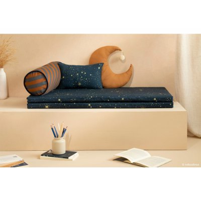 Nobodinoz Bebop Skládací matrace - Gold Stella/Night Blue - obrázek