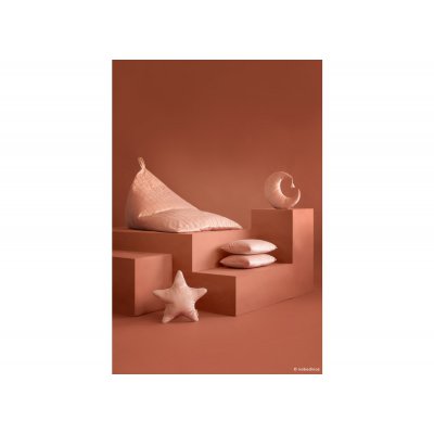 Nobodinoz Essaouira Velvet Sedací vak - Bloom Pink - obrázek