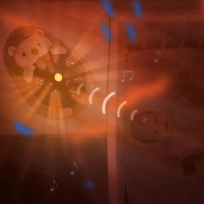 Zazu Projektor západu slunce s melodiemi - Ježek Henry - obrázek