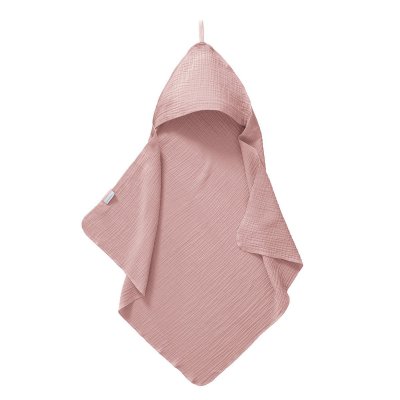 Cottonbaby Kojenecká osuška s kapucí - Old Pink - obrázek