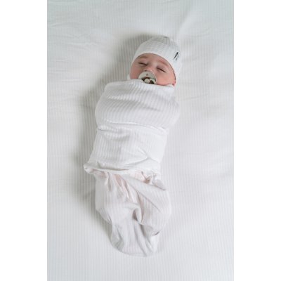 Lodger Beanie Seersucker Cloud Dancer 0 - 6 měsíců - obrázek