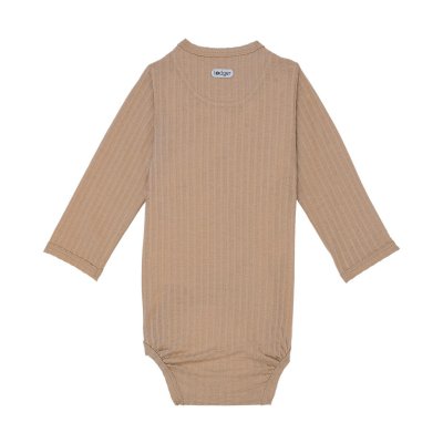Lodger Romper LS Seersucker Beige 62 - obrázek