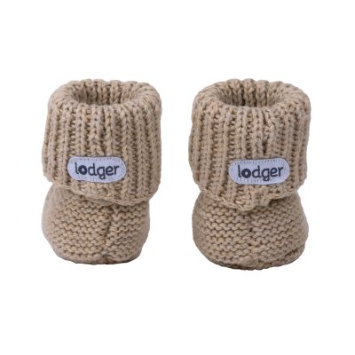 Lodger Slipper Knit Beige 0 - 6 měsíců - obrázek