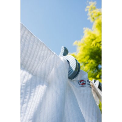 Lodger Swaddler Seersucker 70 x 70 cm Cloud Dancer - obrázek