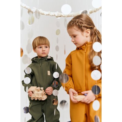 Leokid Softshellový overal - Ginger Cloudberry vel. 12 - 18 měsíců (vel. 80) - obrázek