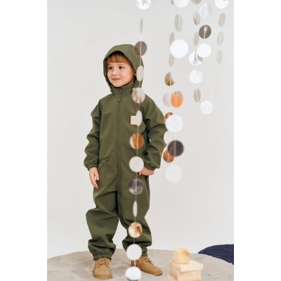 Leokid Softshellový overal - Green Moss vel. 12 - 18 měsíců (vel. 80) - obrázek