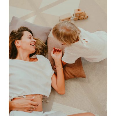 Toddlekind Prettier Hrací podložka Puzzle Kyte - Mocha 120 x 180 cm - obrázek