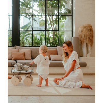 Toddlekind Prettier Hrací podložka Puzzle Kyte - Mocha 120 x 180 cm - obrázek