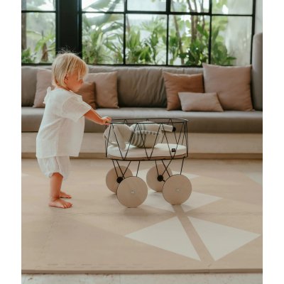 Toddlekind Prettier Hrací podložka Puzzle Kyte - Mocha 120 x 180 cm - obrázek