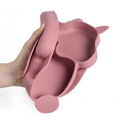 Martons Silikonová miska s přísavkou Squirell - Beige - obrázek