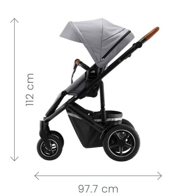 Britax Römer Smile 4 Set kočárek + hluboká korba - Midnight Grey - obrázek