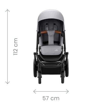 Britax Römer Smile 4 Set kočárek + hluboká korba - Midnight Grey - obrázek