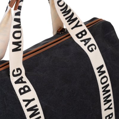 Childhome Přebalovací taška Mommy Bag Canvas - Black - obrázek