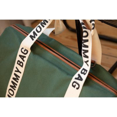 Childhome Přebalovací taška Mommy Bag Canvas - Green - obrázek