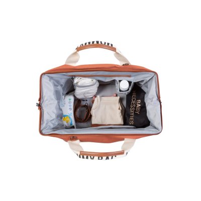 Childhome Přebalovací taška Mommy Bag Canvas - Terracotta - obrázek