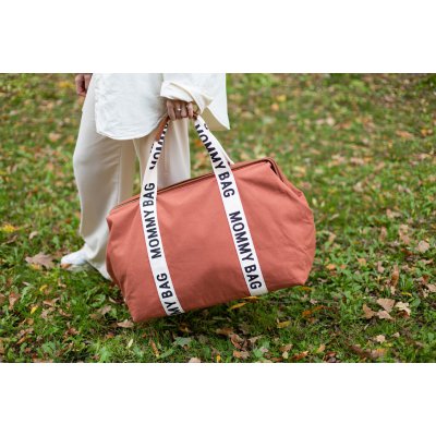 Childhome Přebalovací taška Mommy Bag Canvas - Terracotta - obrázek