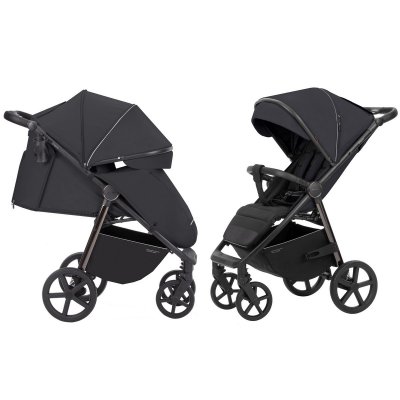Carrello Bravo Plus Sportovní kočárek - Jet Black - obrázek