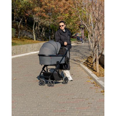 Carrello Alfa Hluboká korbička - Graphite Grey - obrázek