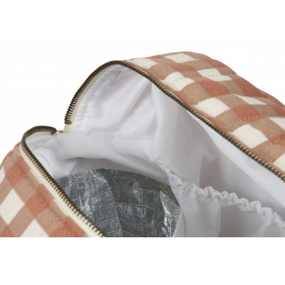 Nobodinoz Hyde Park Přebalovací taška - Terracotta Checks - obrázek