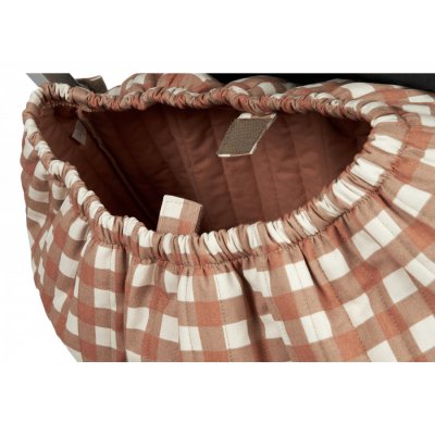 Nobodinoz Hyde Park Taška na kočárek - Terracotta Checks - obrázek
