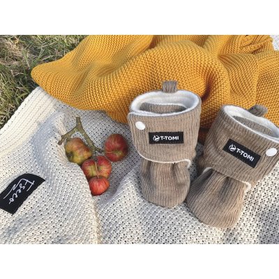 T-tomi Warm Capáčky - Caramel, vel. 9-12 měsíců - obrázek