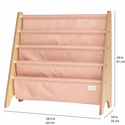 3 Sprouts Stojan na knížky Recycled - Solid/Clay - obrázek