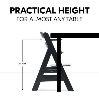 Hauck Alpha+ Dřevěná židle - Black - obrázek
