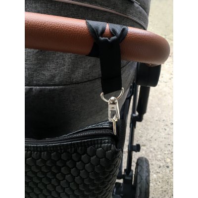 Pinkie Kabela na kočárek Superfine XL – Black - obrázek