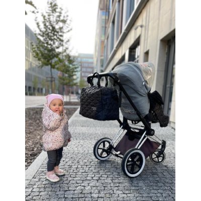 Pinkie Kabela na kočárek Superfine XL – Black - obrázek