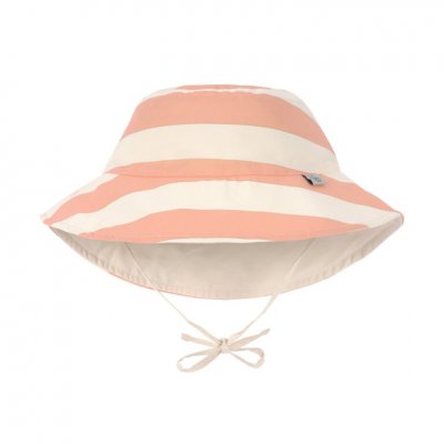 Lässig Bucket Hat Oboustranný klobouček Block Stripes - Milky/Peach, 19 - 36 m