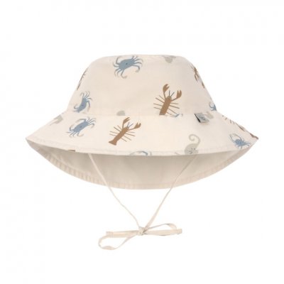 Lässig Bucket Hat Oboustranný klobouček Sea Animals - Milky, 7 - 18 m