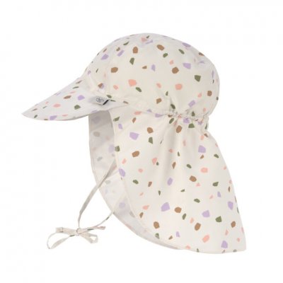 Lässig Flap Hat Klobouček proti slunci Pebbles - Multicolor/Milky, 7 - 18 m
