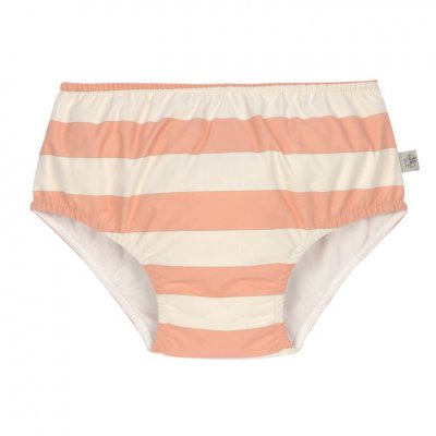 Lässig Dívčí plavky Block Stripes - Milky/Peach, 7 - 12 m