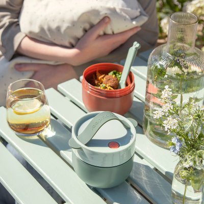 Done by Deer Silikonové lžičky Lalee 2ks - Zelené - obrázek