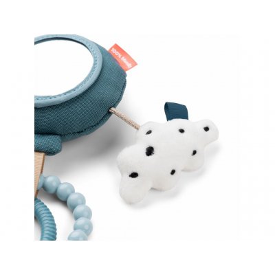 Done by Deer Aktivní zrcadlo na cesty Happy Clouds - Modré - obrázek