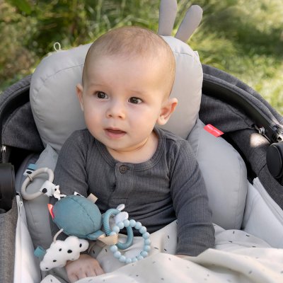 Done by Deer Aktivní zrcadlo na cesty Happy Clouds - Modré - obrázek