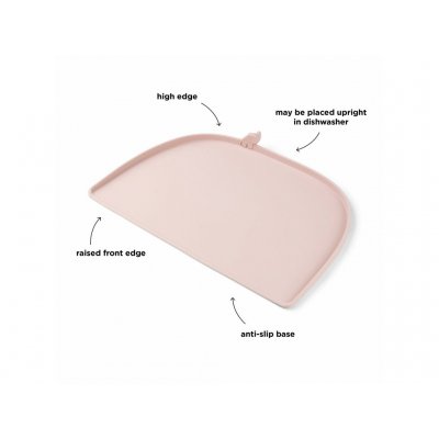 Done by Deer Silikonové prostírání Elphee s vysokým okrajem - Růžové - obrázek