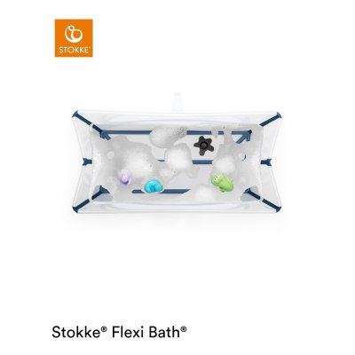 Stokke Flexi Bath Bundle Transparent Blue - obrázek