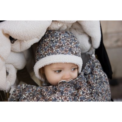 Elodie Details Zimní čepeček pro miminko Blue Garden - 0 - 3 m - obrázek