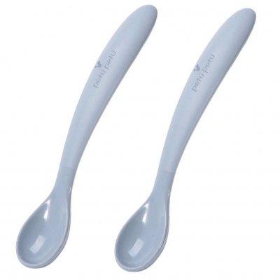 Petú Petú Maddie Silikonové lžičky 2 ks - Dusty Blue
