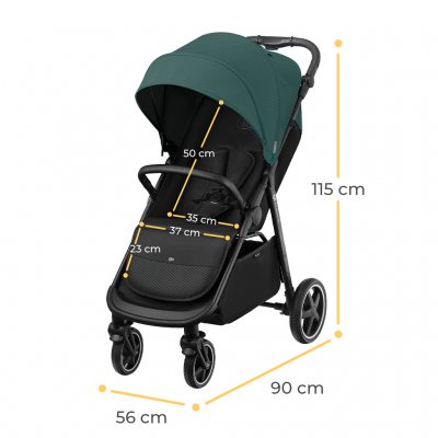 Kinderkraft Select Route Sportovní kočárek Platinum - Grey - obrázek