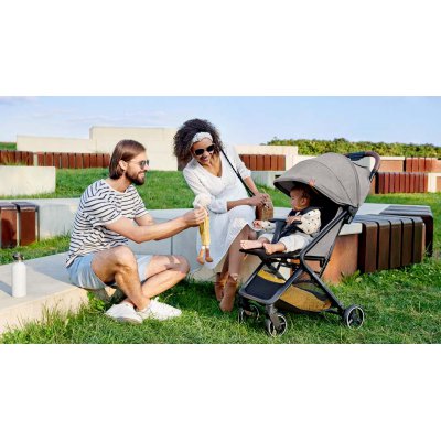 Kinderkraft Select Nubi Sportovní kočárek Premium - Pink - obrázek