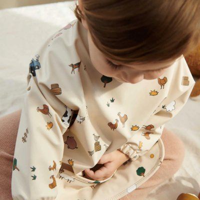 Liewood Merle Bryndák s rukávy - Farm/Sandy - obrázek