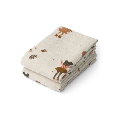 Liewood Lewis Mušelínové plenky 2 ks - Doll/Sandy Mix - obrázek