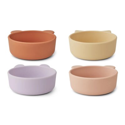 Liewood Iggy Silikonové misky 4 ks - Light Lavender Multi Mix - obrázek