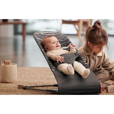 BabyBjörn lehátko Bouncer Bliss Cotton - Landscape Print - obrázek